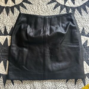 Vintage 90’s Leather Mini Skirt Versus by Gianni Versace
